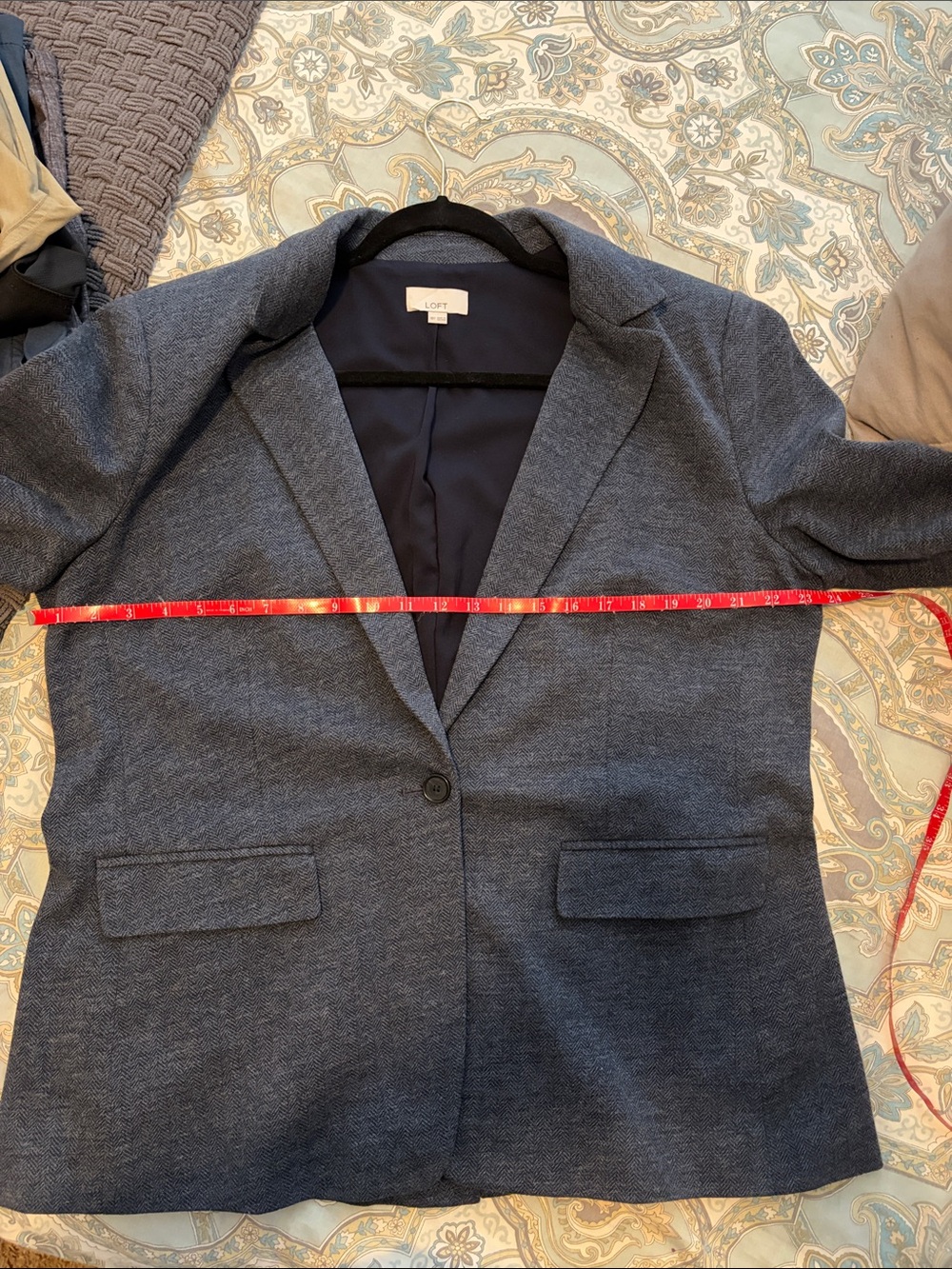 Loft navy blazer - Picture 7 of 9